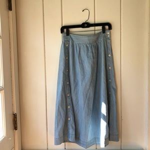 Madewell Side Button Skirt